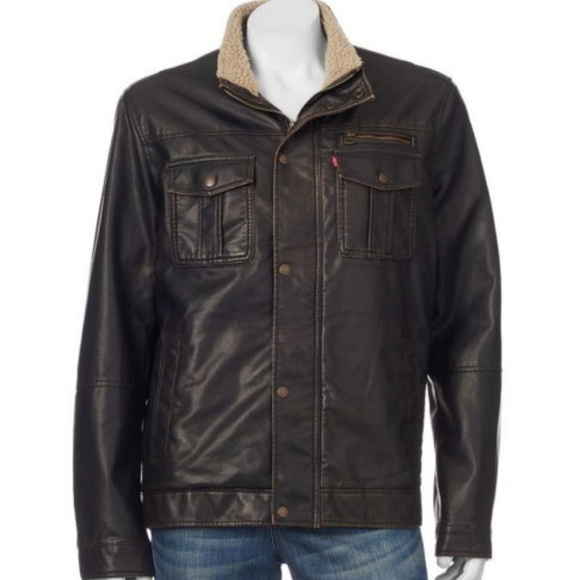 levi's moto jacket men's